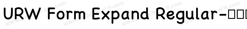 URW Form Expand Regular字体转换